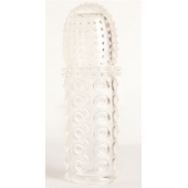 Прозрачная закрытая гелевая насадка - 13,5 см. - Toyfa Basic - во Владикавказе купить с доставкой