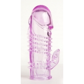 Фиолетовая насадка с коготком и шипами - 13 см. - Toyfa Basic - во Владикавказе купить с доставкой