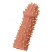 Телесная насадка на фаллос с имитацией шипов KOKOS Extreme Sleeve 07 - 14,7 см. - KOKOS - во Владикавказе купить с доставкой