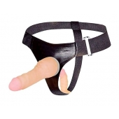 Страпон с вагинальной пробкой - 16,5 см. - Erowoman-Eroman - купить с доставкой во Владикавказе