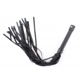 Черная длинная плеть с шипами - 55 см. - БДСМ Арсенал - купить с доставкой во Владикавказе