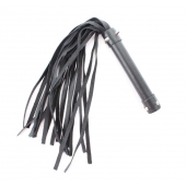 Черная длинная плеть с шипами - 55 см. - БДСМ Арсенал - купить с доставкой во Владикавказе