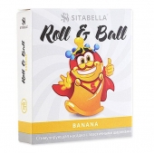 Стимулирующий презерватив-насадка Roll   Ball Banana - Sitabella - купить с доставкой во Владикавказе