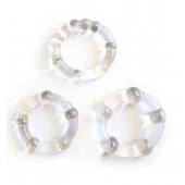 Набор из 3 прозрачных эрекционных колечек - Erowoman-Eroman - во Владикавказе купить с доставкой