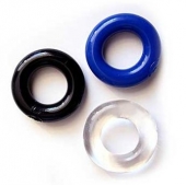 Набор из трех разноцветных эрекционных колец Erowoman-Eroman - Erowoman-Eroman - во Владикавказе купить с доставкой