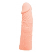 Закрытая телесная насадка-фаллос - 17 см. - Sex Expert - во Владикавказе купить с доставкой