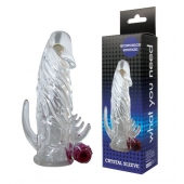 Закрытая прозрачная вибронасадка на пенис Crystal Sleeve Vibe - Erowoman-Eroman - во Владикавказе купить с доставкой