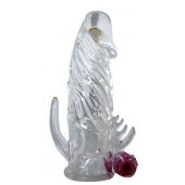 Закрытая прозрачная вибронасадка на пенис Crystal Sleeve Vibe - Erowoman-Eroman - во Владикавказе купить с доставкой