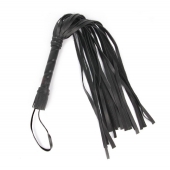 Черный флоггер с черной ручкой Notabu - 49 см. - Notabu - купить с доставкой во Владикавказе