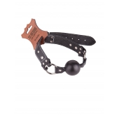 Кляп-шар классической формы и конструкции из натуральной кожи - Sitabella - купить с доставкой во Владикавказе