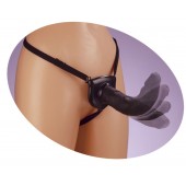 Черный податливый страпон Posable Partner Strap-On - 17,8 см. - Pipedream - купить с доставкой во Владикавказе