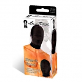 Черная глухая маска на голову - Lux Fetish - купить с доставкой во Владикавказе