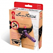 Черные неопреновые трусики для страпона - Lux Fetish - купить с доставкой во Владикавказе