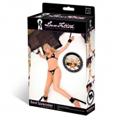 Две пары черных наручников, крепящиеся к матрасу - Lux Fetish - купить с доставкой во Владикавказе