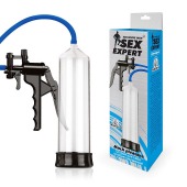 Прозрачная вакуумная помпа Sex Expert с насосом - Sex Expert - во Владикавказе купить с доставкой