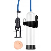 Прозрачная вакуумная вибропомпа Sex Expert с насадкой-вагиной - Sex Expert - во Владикавказе купить с доставкой