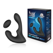 Черный силиконовый вибромассажер простаты с пультом ДУ - Sex Expert - во Владикавказе купить с доставкой