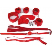 Пикантный красный набор БДСМ - Notabu - купить с доставкой во Владикавказе