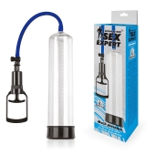 Прозрачная вакуумная помпа Sex Expert со шкалой - Sex Expert - во Владикавказе купить с доставкой