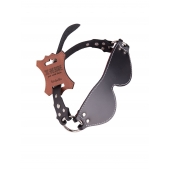 Маска из натуральной кожи с контрастной строчкой по краю - Sitabella - купить с доставкой во Владикавказе