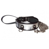 Стильный ошейник с металлическим блеском и поводком - Sitabella - купить с доставкой во Владикавказе