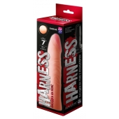 Телесная насадка на Harness с коннектором BLACK LINE - 18,5 см. - LOVETOY (А-Полимер) - купить с доставкой во Владикавказе