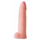 Телесная насадка на Harness с коннектором BLACK LINE - 18,5 см. - LOVETOY (А-Полимер) - купить с доставкой во Владикавказе