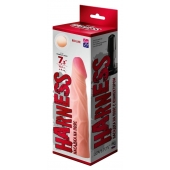 Телесная насадка на Harness с коннектором RED LINE - 19 см. - LOVETOY (А-Полимер) - купить с доставкой во Владикавказе