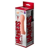 Телесная насадка на Harness с коннектором RED LINE - 13 см. - LOVETOY (А-Полимер) - купить с доставкой во Владикавказе