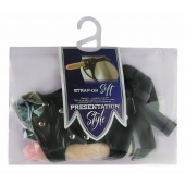 Черный пояс-трусики с двумя насадками Soft-Dolli - 16,5 и 10,5 см. - LOVETOY (А-Полимер) - купить с доставкой во Владикавказе