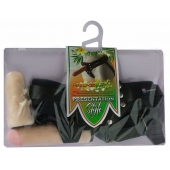 Черный пояс-трусики с двумя насадками  Экзотик-Sara  - 16,5 и 11 см. - LOVETOY (А-Полимер) - купить с доставкой во Владикавказе