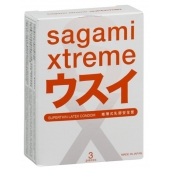Ультратонкие презервативы Sagami Xtreme SUPERTHIN - 3 шт. - Sagami - купить с доставкой во Владикавказе