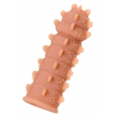 Телесная реалистичная насадка KOKOS Extreme Sleeve 04 с дополнительной стимуляцией - 12,7 см. - KOKOS - во Владикавказе купить с доставкой