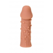 Телесная реалистичная насадка KOKOS Extreme Sleeve 06 с дополнительной стимуляцией - 12,7 см. - KOKOS - во Владикавказе купить с доставкой