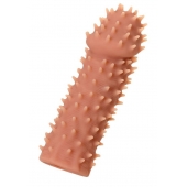 Телесная реалистичная насадка KOKOS Extreme Sleeve 07 с дополнительной стимуляцией - 12,7 см. - KOKOS - во Владикавказе купить с доставкой