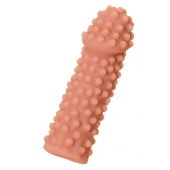 Телесная реалистичная насадка KOKOS Extreme Sleeve 10 с дополнительной стимуляцией - 14,7 см. - KOKOS - во Владикавказе купить с доставкой