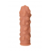 Телесная реалистичная насадка KOKOS Extreme Sleeve 11 с дополнительной стимуляцией - 12,7 см. - KOKOS - во Владикавказе купить с доставкой