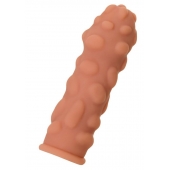 Телесная реалистичная насадка KOKOS Extreme Sleeve 11 с дополнительной стимуляцией - 12,7 см. - KOKOS - во Владикавказе купить с доставкой