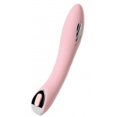 Розовый силиконовый вибратор с электростимуляцией TESLA G-POINT - 21 см. - ToyFa - купить с доставкой во Владикавказе