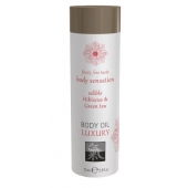 Съедобное массажное масло с ароматом гибискуса и зеленого чая - 75 мл. - Shiatsu - купить с доставкой во Владикавказе