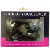 Черные меховые наручники Love с ключиками - Baile - купить с доставкой во Владикавказе