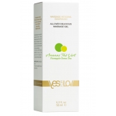 Универсальный массажный гель 3-в-1 Allover Delicious с ароматом ананаса и зеленого чая - 50 мл. - YESforLOV - купить с доставкой во Владикавказе