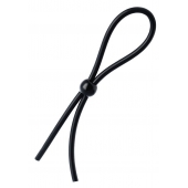 Черное лассо на пенис с одной бусиной - A-toys - во Владикавказе купить с доставкой