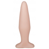 Телесная конусообразная пробка - 14 см. - LOVETOY (А-Полимер)