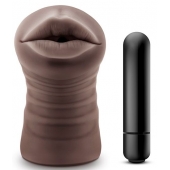 Коричневый мастурбатор-ротик Heather - Blush Novelties - во Владикавказе купить с доставкой