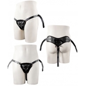 Черные трусики для крепления насадки при помощи кольца - NMC - купить с доставкой во Владикавказе