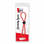 Красное эрекционное лассо с одной бусиной-утяжкой STRETCHY THIN LASSO - Dream Toys - во Владикавказе купить с доставкой