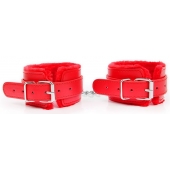 Красные мягкие оковы на регулируемых ремешках - Notabu - купить с доставкой во Владикавказе