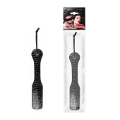 Черная шлепалка с узором под рептилию - 32 см. - Notabu - купить с доставкой во Владикавказе