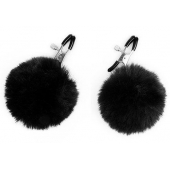 Зажимы для сосков с черным пушком - Notabu - купить с доставкой во Владикавказе